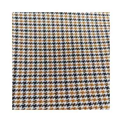 Tissu à base de fil de chèque doux teint Houndstooth 100% polyester Couleur résistance 3-4 grade