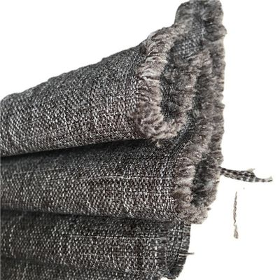 600D Mélange Noir Blanc Tissu textile oxfordien cationique Tissu polyester imitation de lin